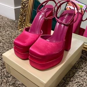 Public Desire Moonchild Pink Platform Heels